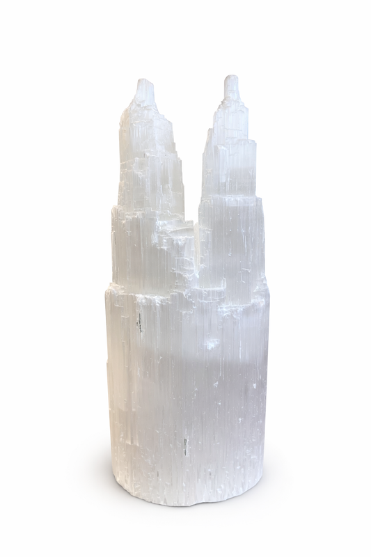 Selenito ŠVIESTUVAS | dvasinis augimas, švara, meilės simbolis