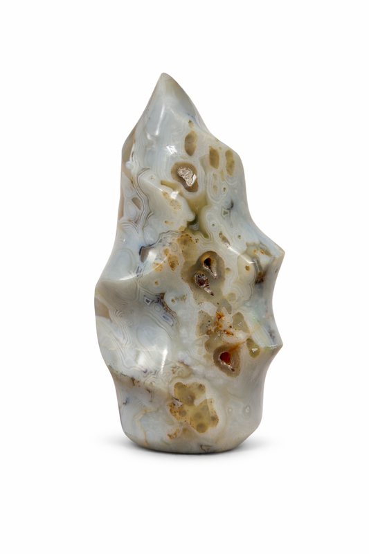 Bostvanos agatas (liepsnelė) | kantrybė, emocinė branda, vidinė šiluma