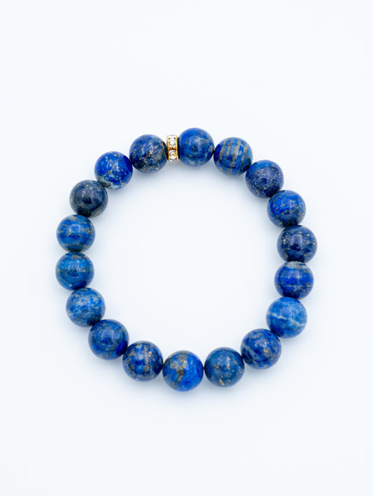 Lazurito apyrankė | intuicija, dvasinis augimas, gyvenimas iš tiesos, 10 mm.