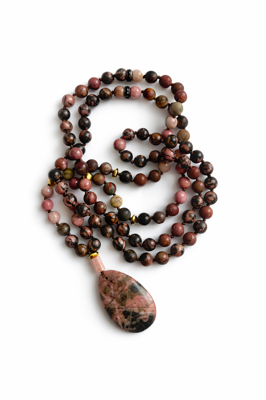 Meditacijos karoliai (Mala) | Rodonitas