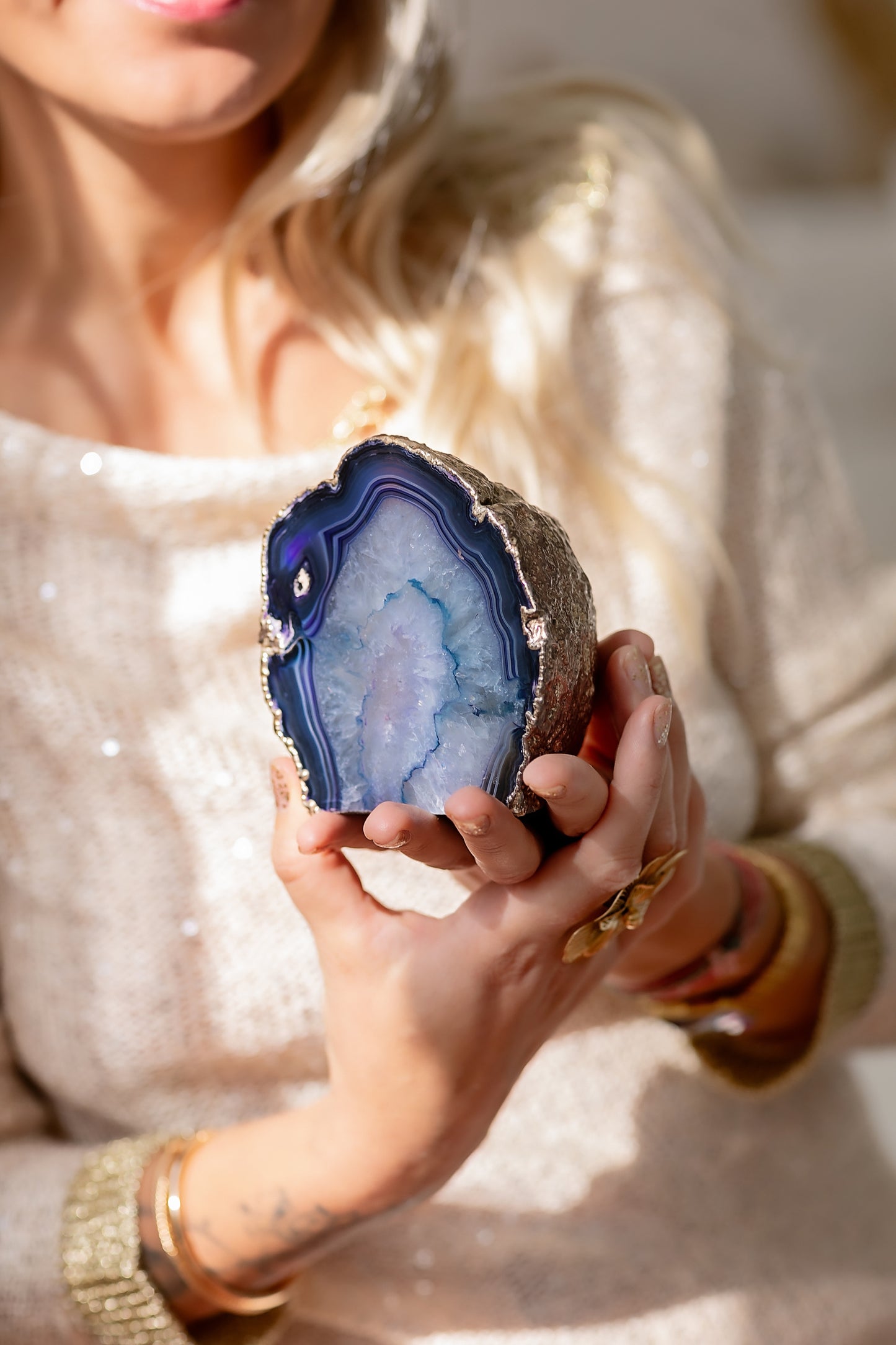 Agato žvakidė Žvaigždynas | jaukumas, ramybė, stabilumas, 892 g.