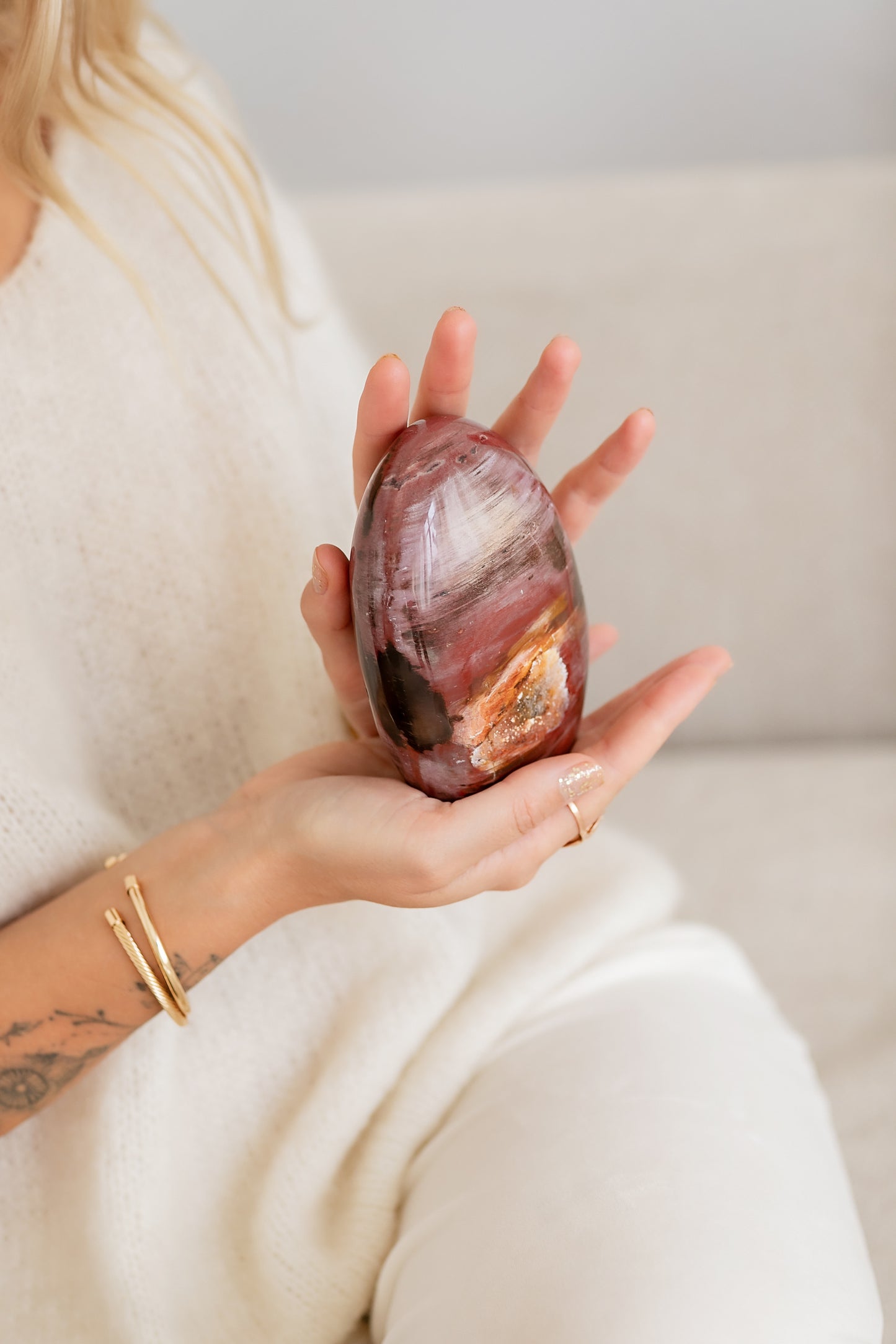 Burgundiškas jaspis (laisva forma) | vidinė branda, išmintis, tvirtumas