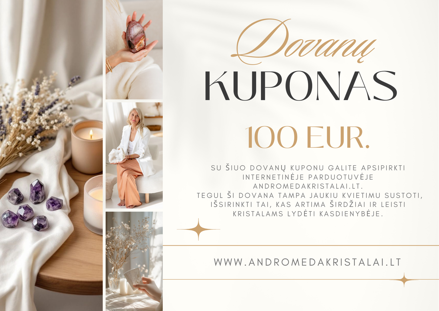 Dovanų kuponas 100 eur.