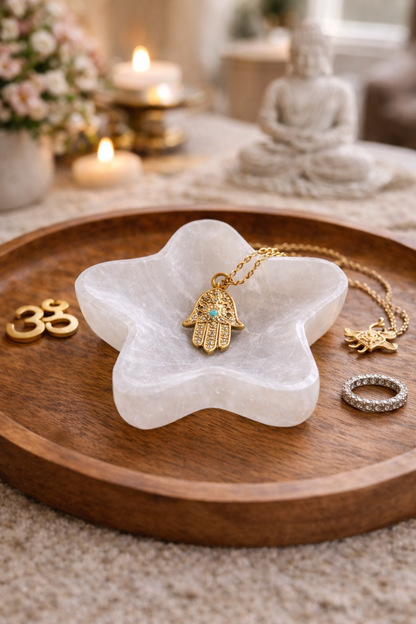 Selenito ŽVAIGŽDĖ dubenėlis | dvasinis augimas