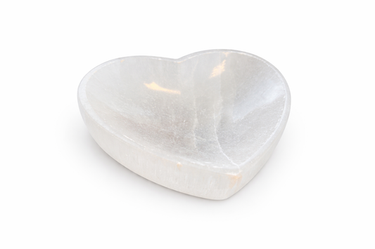 Selenito ŠIRDELĖ dubenėlis | dvasinis augimas, švara