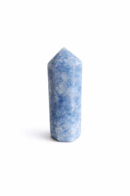 Mėlynas kalcitas (bokštelis) | savęs išraiška, ramybė, harmonija