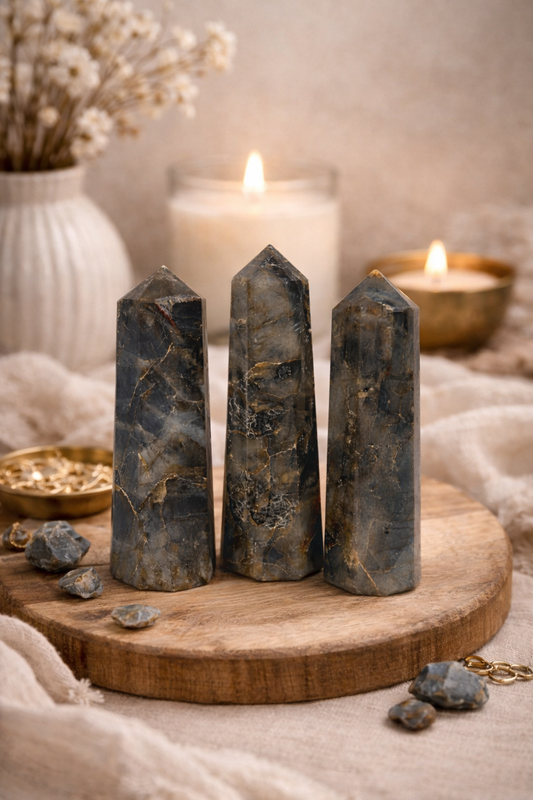 Labradoritas (bokštelis) | Intuicija, apsauga, vidinė transformacija