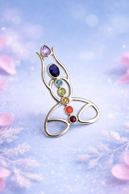 Sidabrinis MEDITACIJOS pakabukas | Gelmė, pabudimas, išmintis