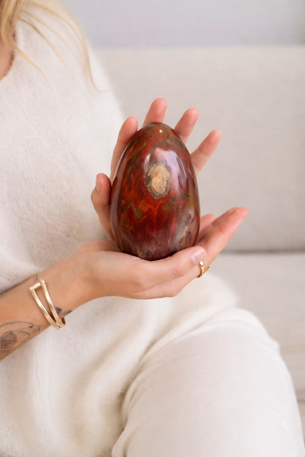 Burgundiškas jaspis (laisva forma) | vidinė branda, išmintis, tvirtumas