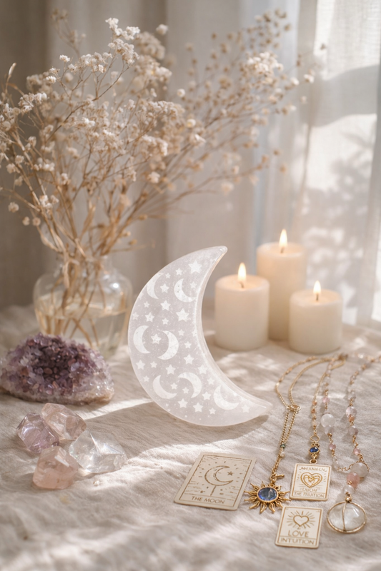 Selenito JAUNATIES mėnulis | Mėnulio mylėtojams