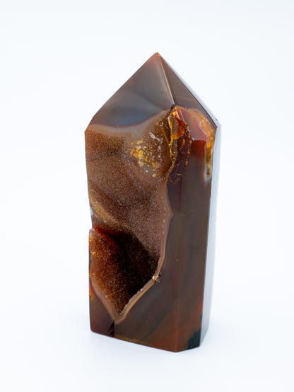 Braziliškas agatas su UNIKALIA DRŪZA | žemės išminties ir vidinės ramybės susitikimas