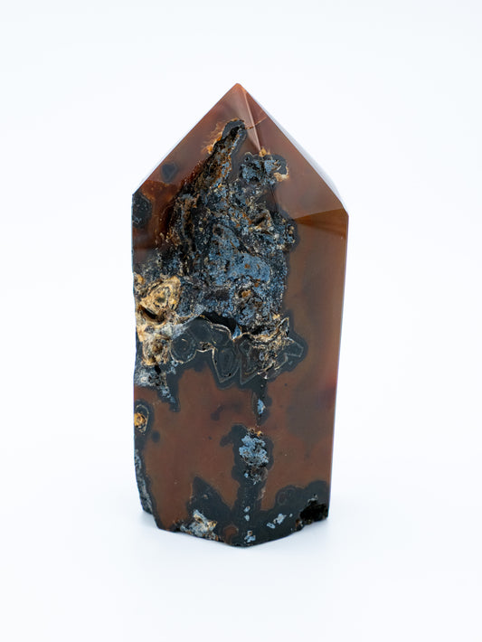 Braziliškas agatas su UNIKALIA DRŪZA | žemės išminties ir vidinės ramybės susitikimas