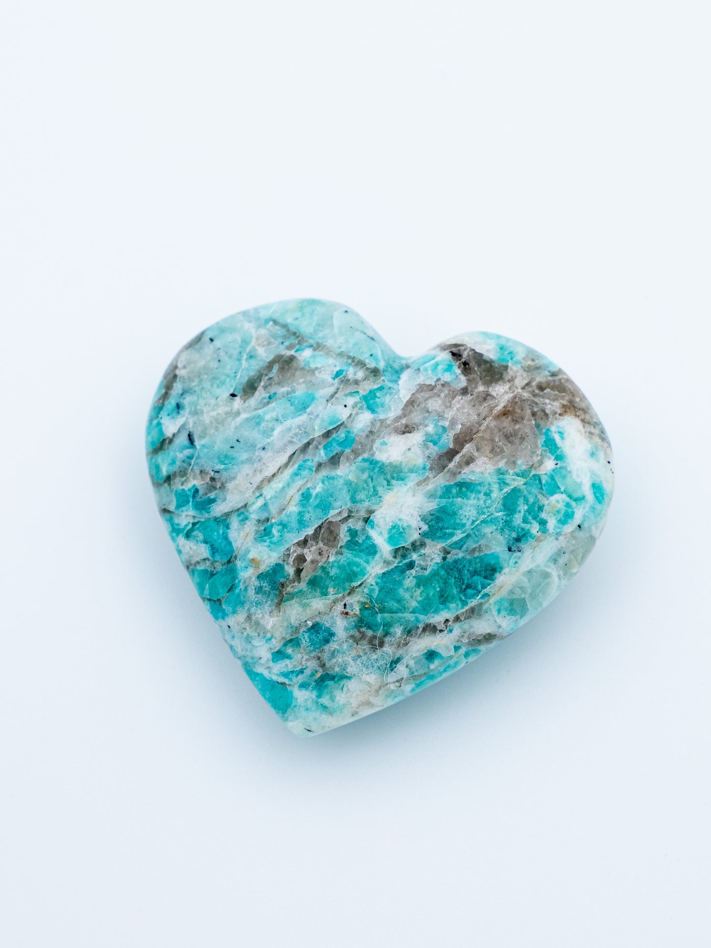 Amazonito širdelė | ramybės, tiesos ir švelnios vidinės drąsos amuletas