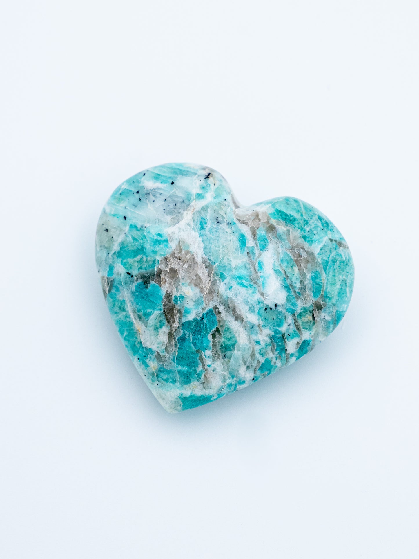 Amazonito širdelė | ramybės, tiesos ir švelnios vidinės drąsos amuletas