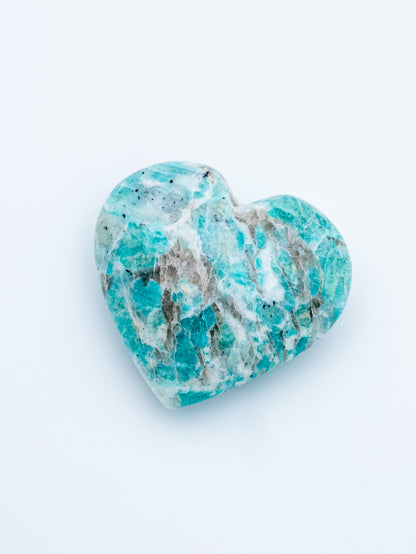 Amazonito širdelė | ramybės, tiesos ir švelnios vidinės drąsos amuletas