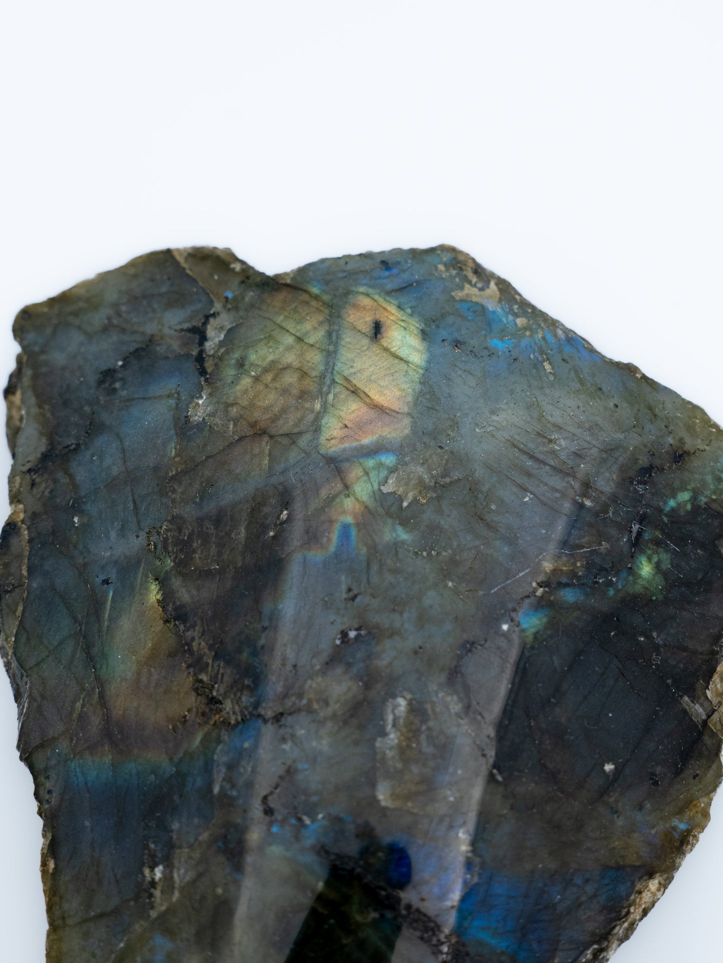 Labradoritas (raw /uoliena) | intuicija, apsauga, ribų išlaikymas, 492 g.