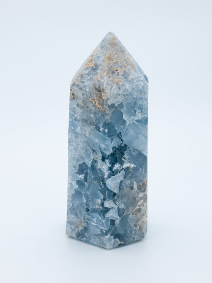 Mėlynas kalcitas (bokštas) | savęs išraiška, ramybė, harmonija