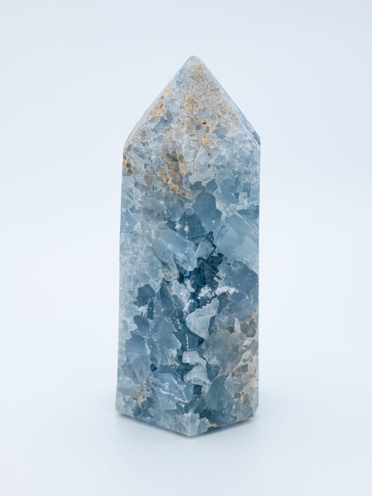 Mėlynas kalcitas (bokštas) | savęs išraiška, ramybė, harmonija