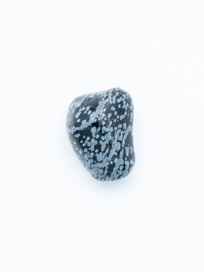 Snieginis obsidianas (būgninukas) | tvirtumas, įsižeminimas, suvokimas