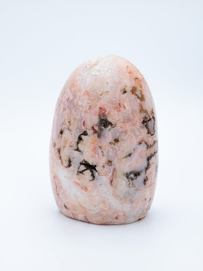 Rožinis dendritinis opalas (laisva forma / ovalas) | meilė, vaizduotė, jausmingumas