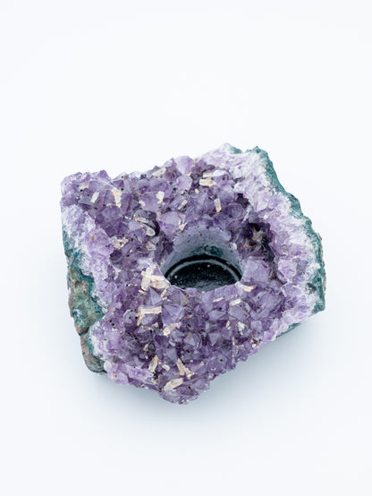 Ametisto žvakidė | vidinė ramybė, sąmonės skaidrumas ir dvasinė šviesa