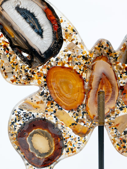 Agato Drugelis | švelnios apsaugos, ramybės ir vidinės pusiausvyros simbolis