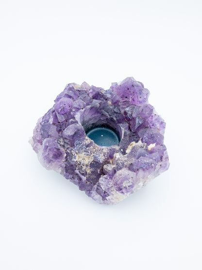 Ametisto žvakidė | vidinė ramybė, sąmonės skaidrumas ir dvasinė šviesa