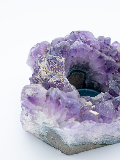 Ametisto žvakidė | vidinė ramybė, sąmonės skaidrumas ir dvasinė šviesa