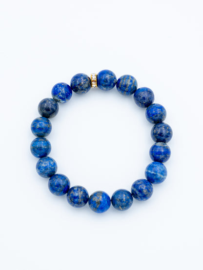 Lazurito apyrankė | intuicija, dvasinis augimas, gyvenimas iš tiesos, 10 mm.