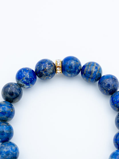 Lazurito apyrankė | intuicija, dvasinis augimas, gyvenimas iš tiesos, 10 mm.