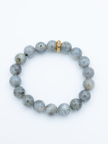 Labradorito apyrankė | apsauga, sąmoningumas, intuicija (10 mm.)