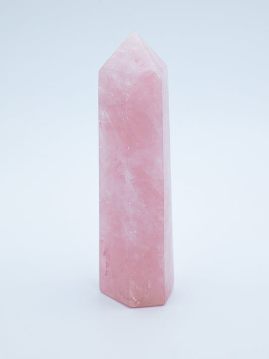 Rožinio kvarco bokštelis | švelnios meilės ir vidinės ramybės sargas