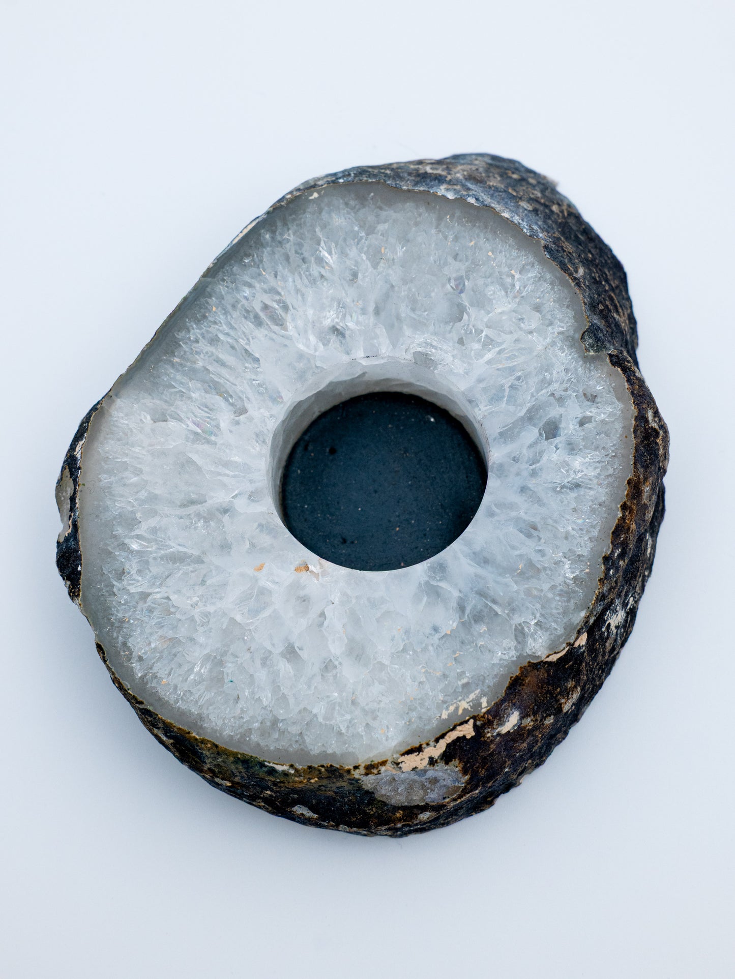 Agato žvakidė | harmonijos, žemės ramybės ir apsaugos švyturys