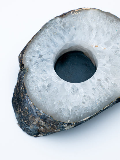 Agato žvakidė | harmonijos, žemės ramybės ir apsaugos švyturys