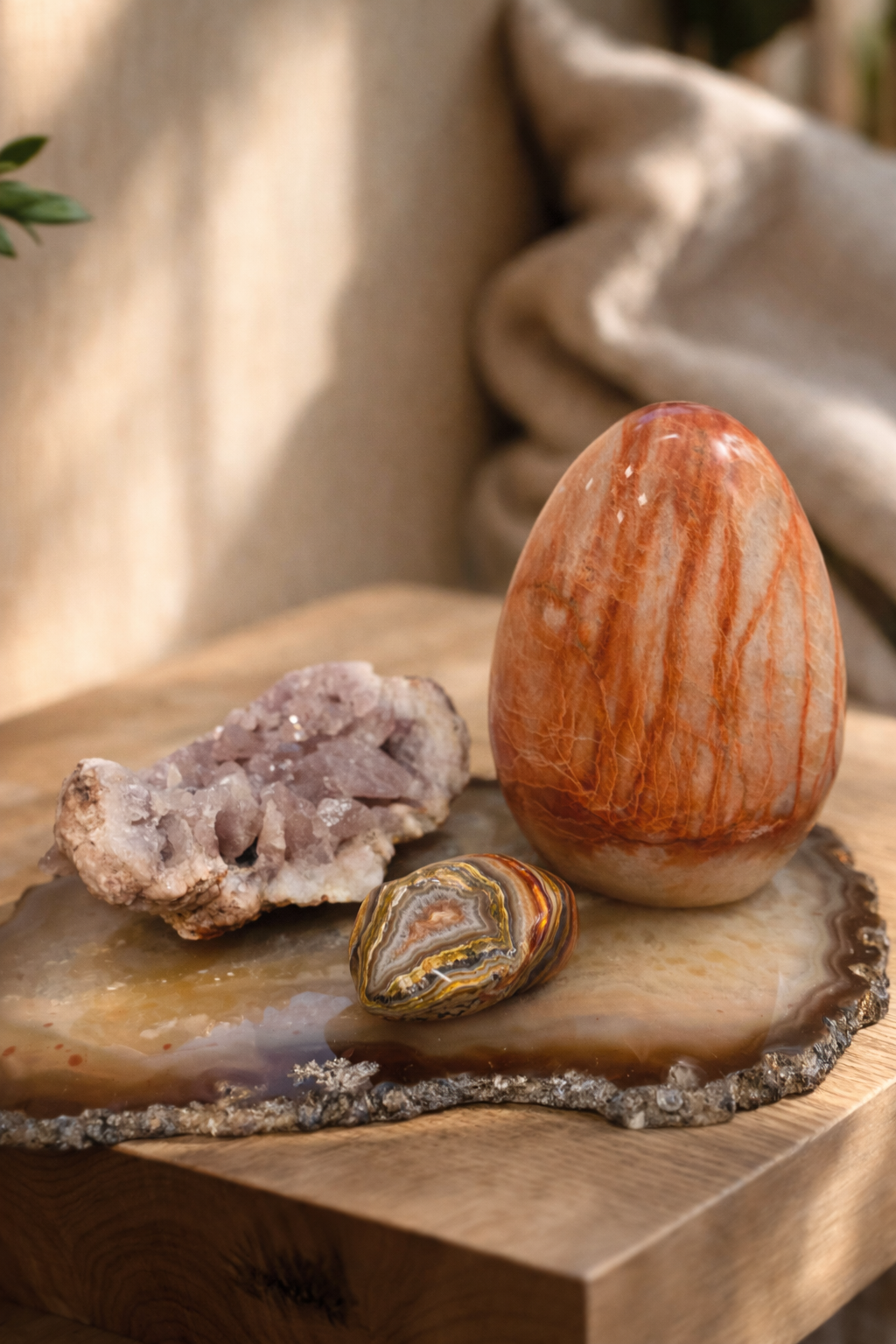 Karneolinis agatas (būgninukas) | vidinės ramybės ir švelnios stiprybės akmuo