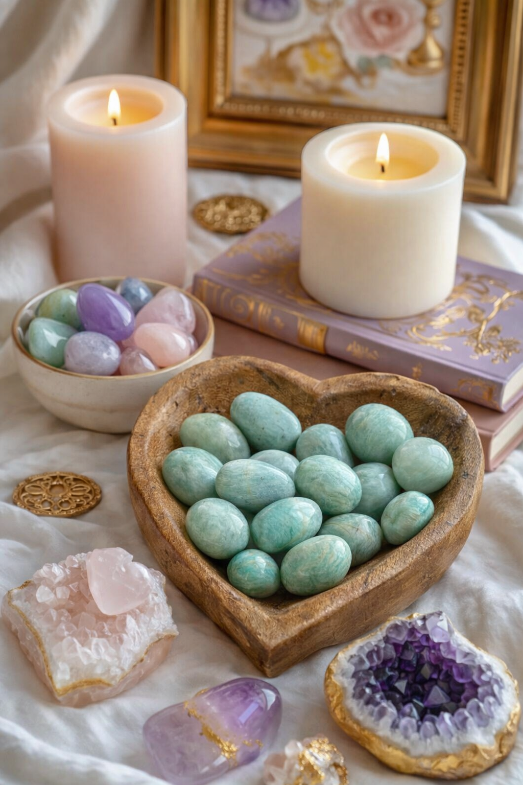 Amazonitas (būgninukas) | bendravimo, drąsos kalbėti ir vidinės pusiausvyros akmuo