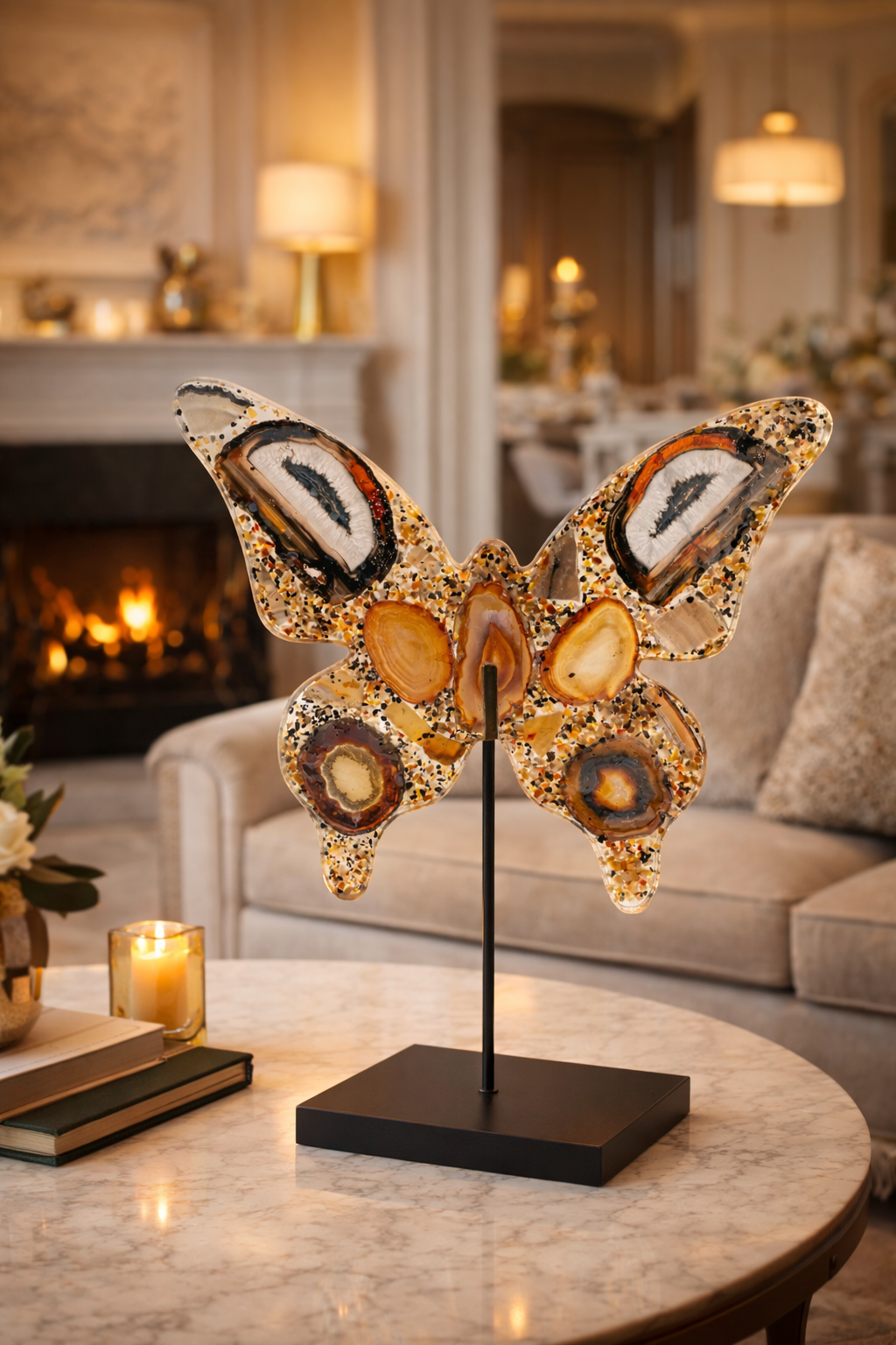 Agato Drugelis | švelnios apsaugos, ramybės ir vidinės pusiausvyros simbolis