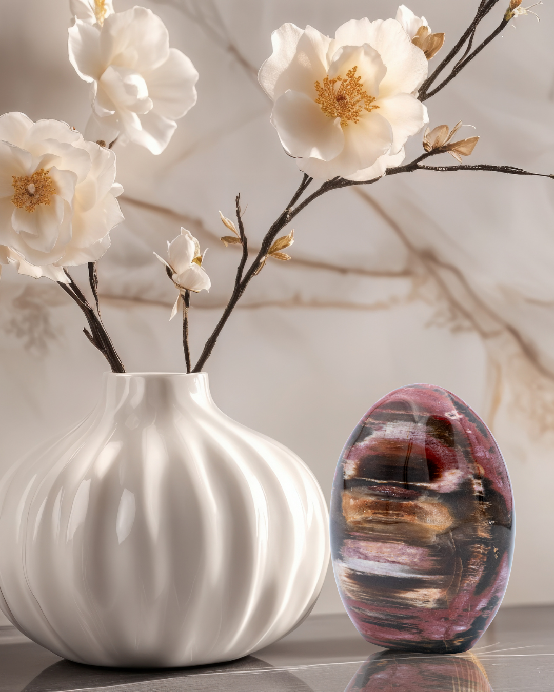 Burgundiškas jaspis (laisva forma) | vidinė branda, išmintis, tvirtumas