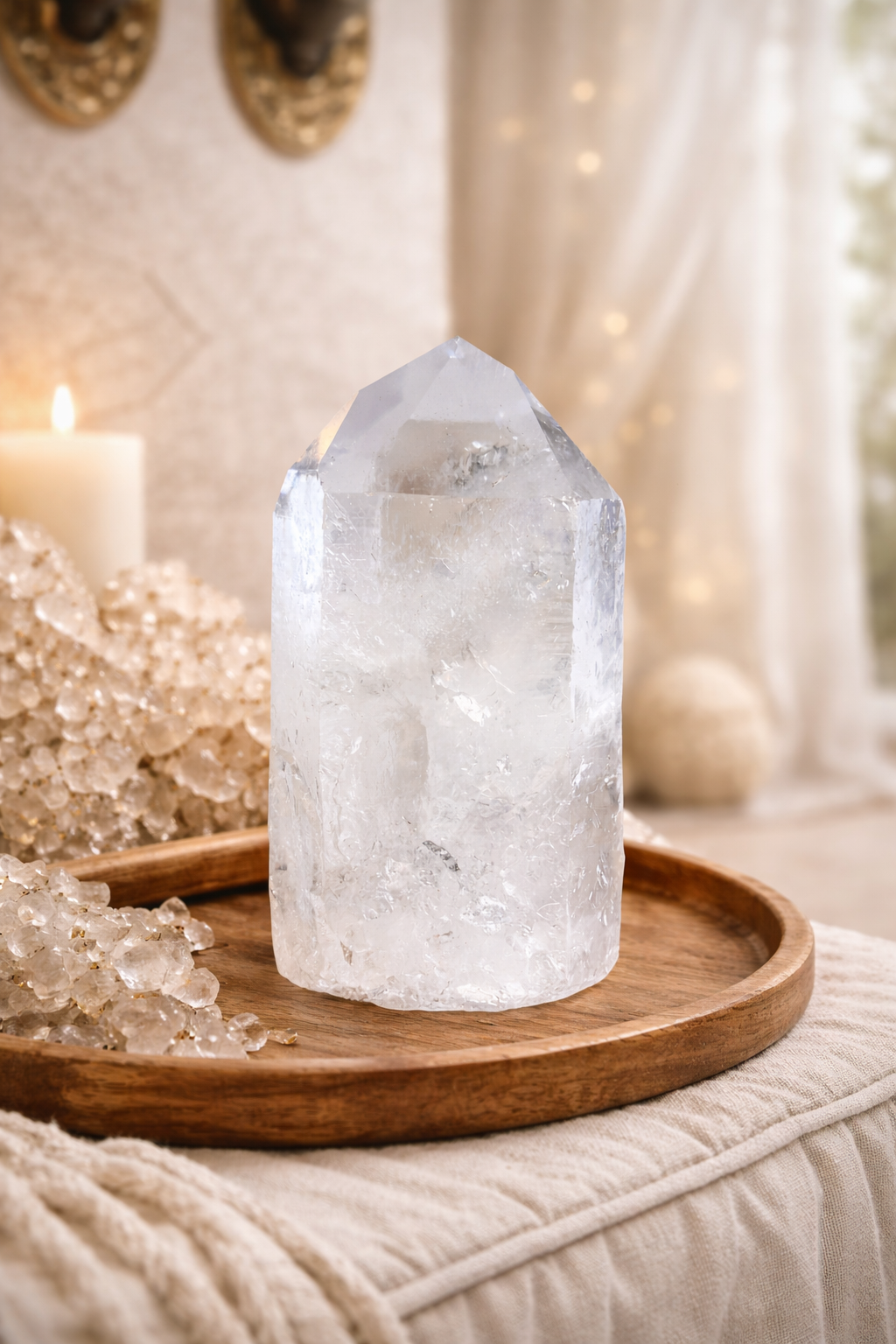 Kalnų krištolas (bokštas) | skaidrumas, šviesa, aiškumas, 838 g.