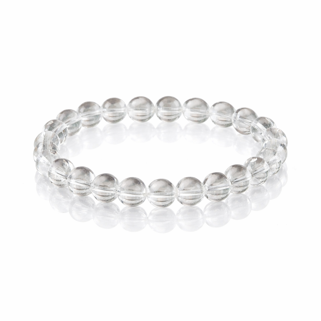 Kalnų krištolo apyrankė | skairdumas, aiškumas, tyrumas  (10 mm.)