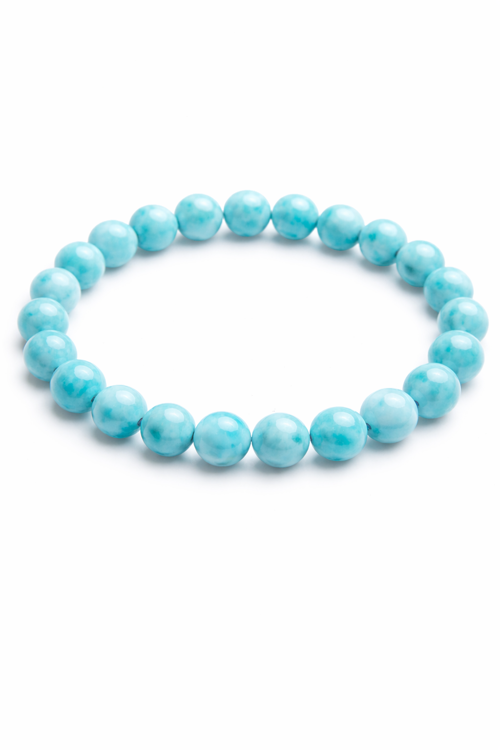 Larimaro apyrankė (Atlantidos akmuo) | emocinis saugumas, saviraiška, vandenyno atmintis (8 mm.)