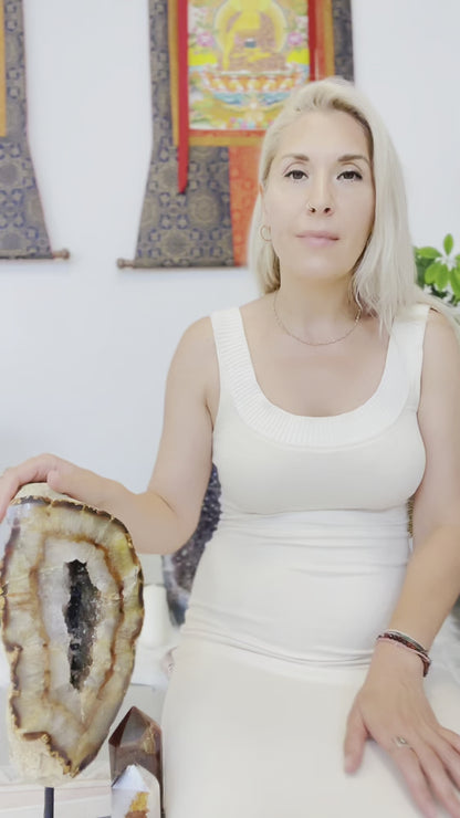 AGATO ir AMETISTO pakabukas | Stabilumas INTUICIJA, įsižeminimas