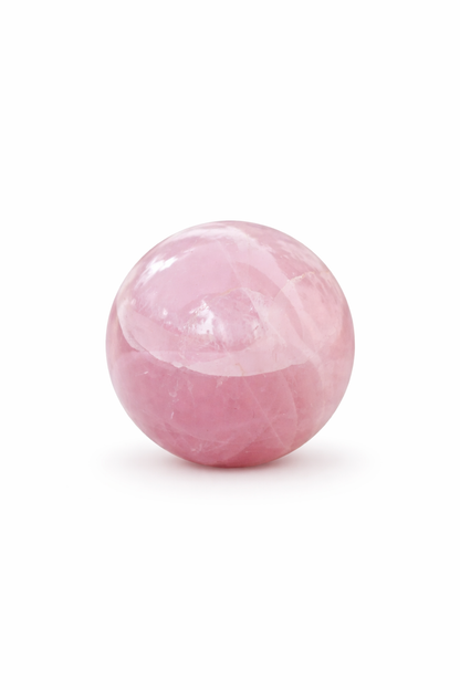 Rožinio kvarco sfera | meilė, subtilumas, estetika