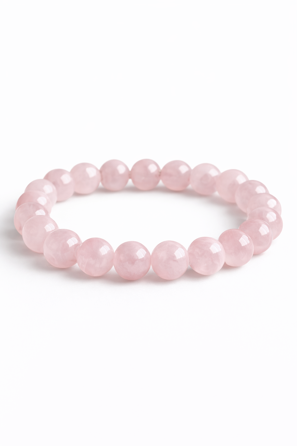 Rožinio kvarco apyrankė | meilė sau, švelnumas, šiluma  (10 mm.)