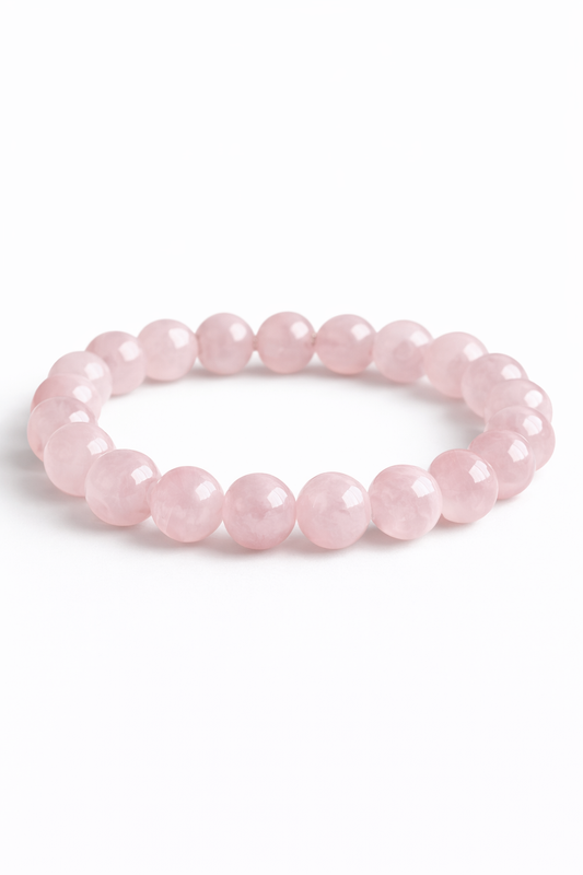 Rožinio kvarco apyrankė | meilė sau, švelnumas, šiluma  (10 mm.)