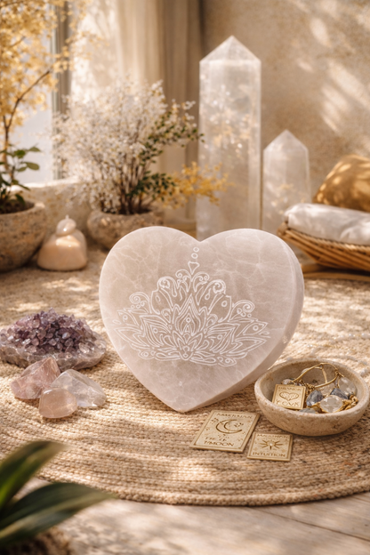 Selenito LOTOSAS širdelėje | dvasinis augimas