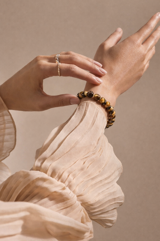 Tigro akis (apyrankė) | drąsa, tikejimas savimi, logika (11 mm.)